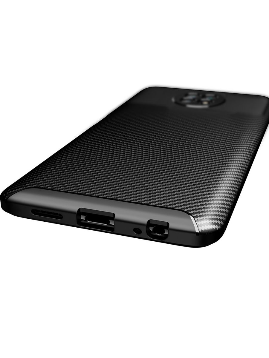 Brodef Beetle Силиконовый чехол для Xiaomi Redmi Note 9T Черный