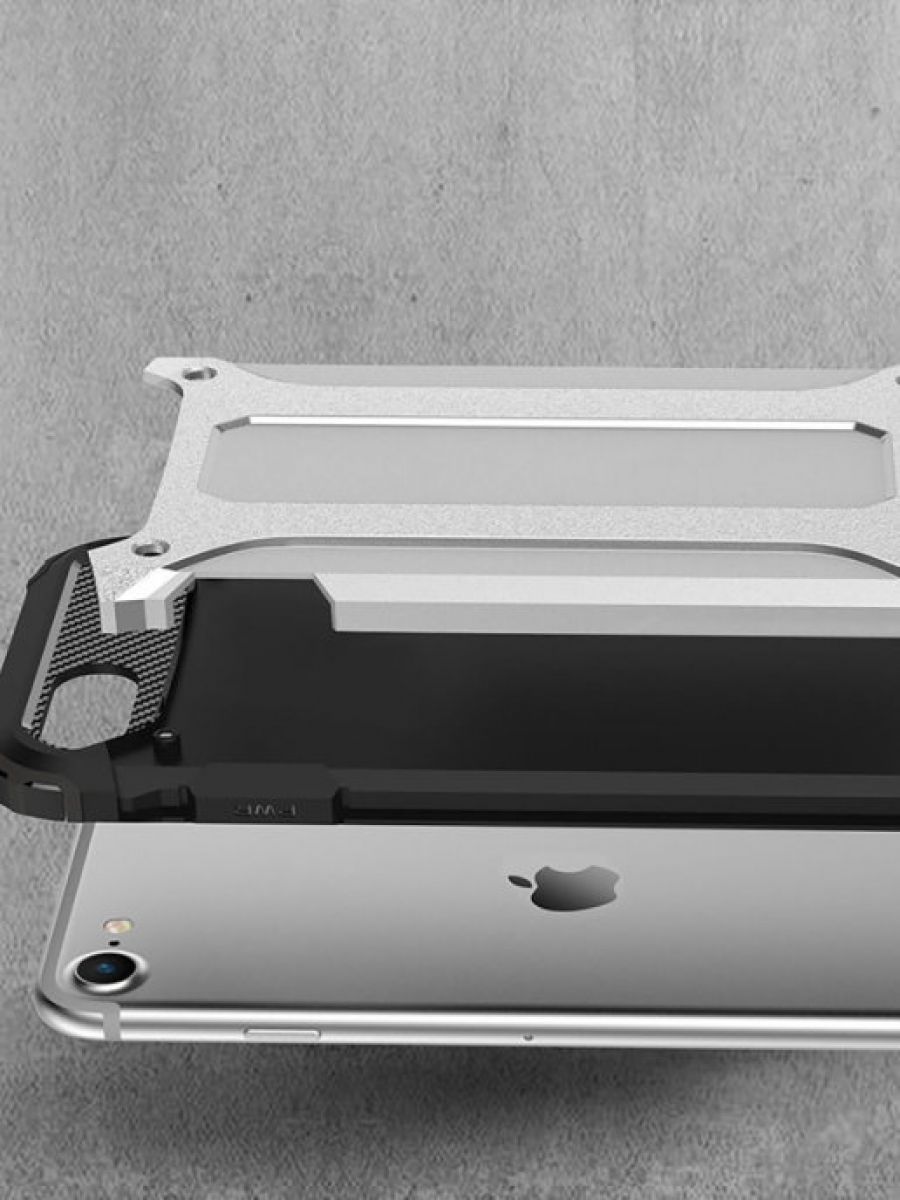 Brodef Delta противоударный чехол для iPhone SE 2020 / iPhone 8 / iPhone 7 серебристый