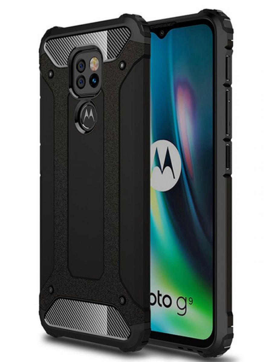 Brodef Delta противоударный чехол для Motorola Moto G9 Play / Moto E7 Plus черный