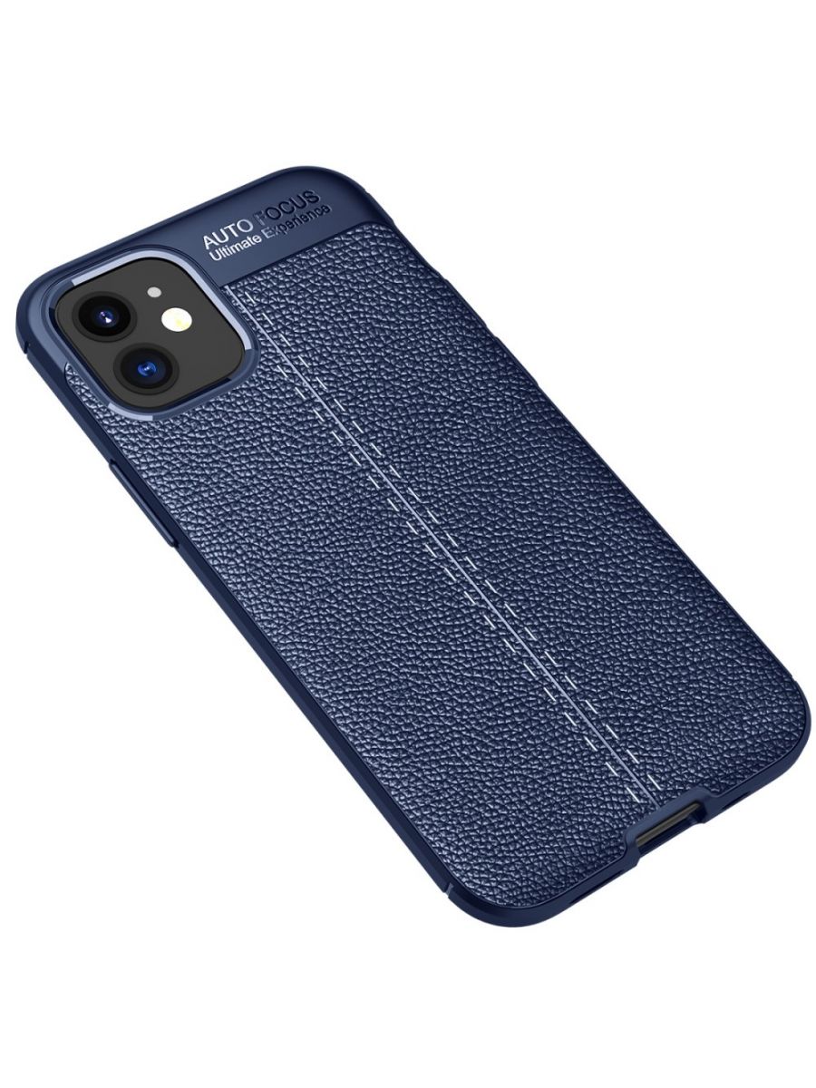 Brodef Fibre силиконовый чехол для iPhone 12 mini Синий
