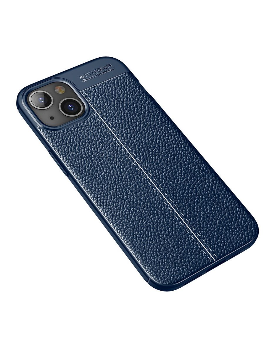 Brodef Fibre силиконовый чехол для iPhone 13 mini Синий