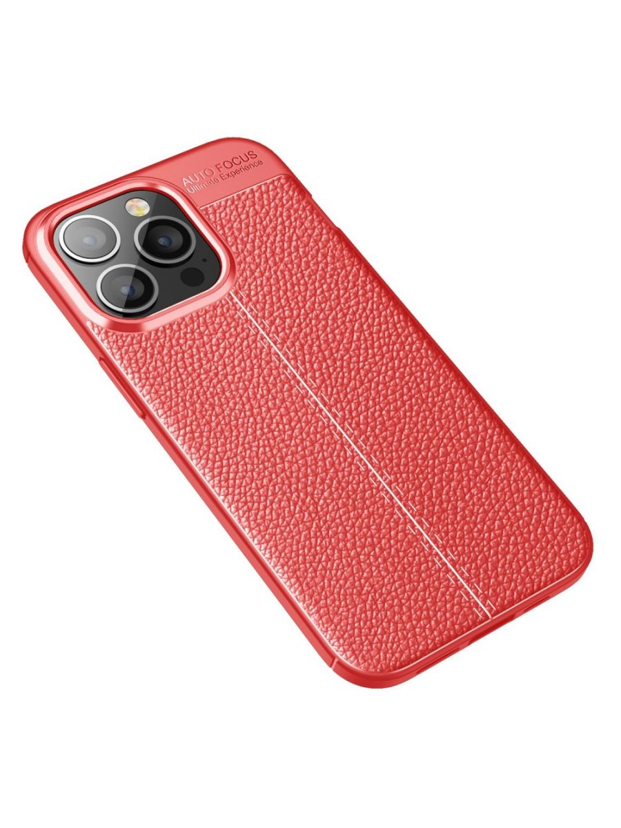 Brodef Fibre силиконовый чехол для iPhone 13 Pro Красный