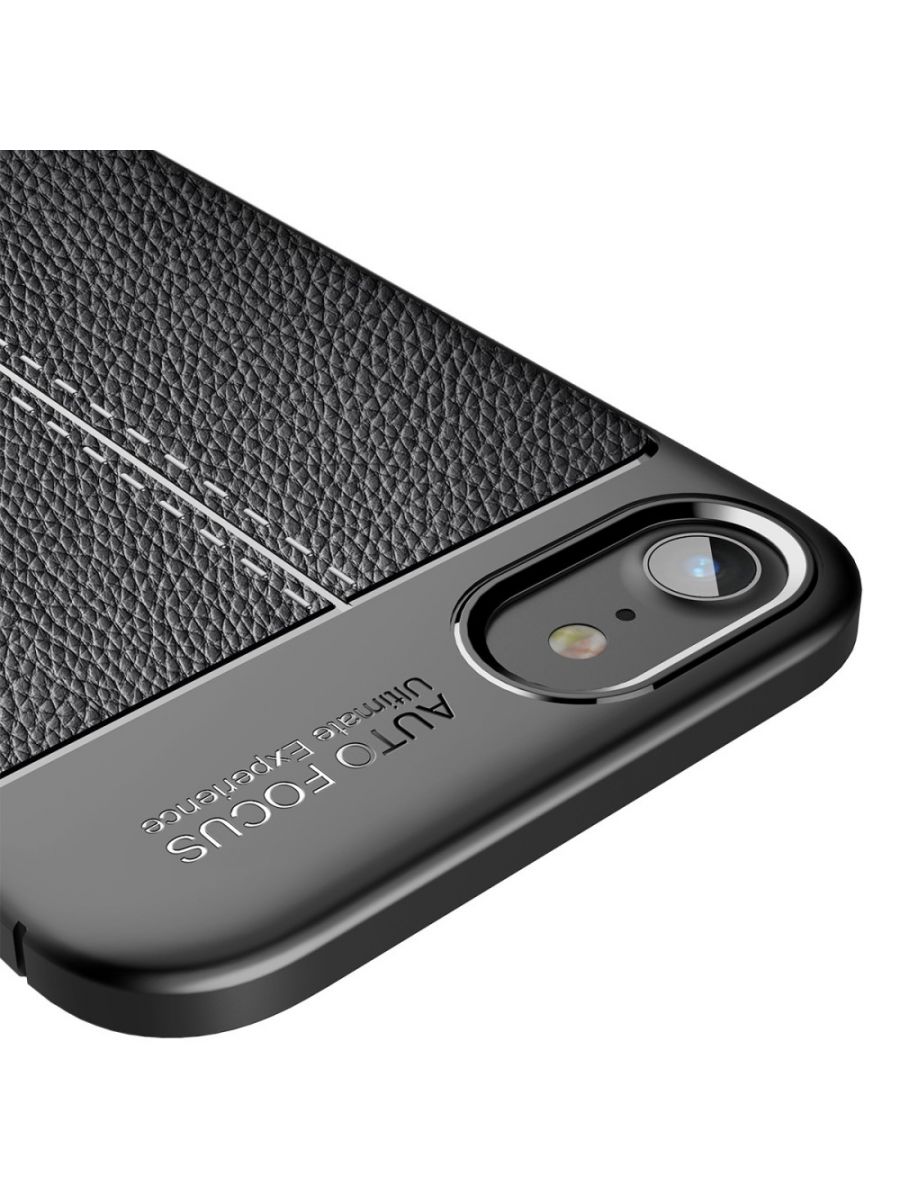 Brodef Fibre силиконовый чехол для iPhone SE 2020 / 7 / 8 Черный