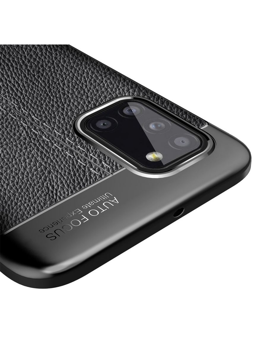 Brodef Fibre силиконовый чехол для Samsung Galaxy A02S Черный