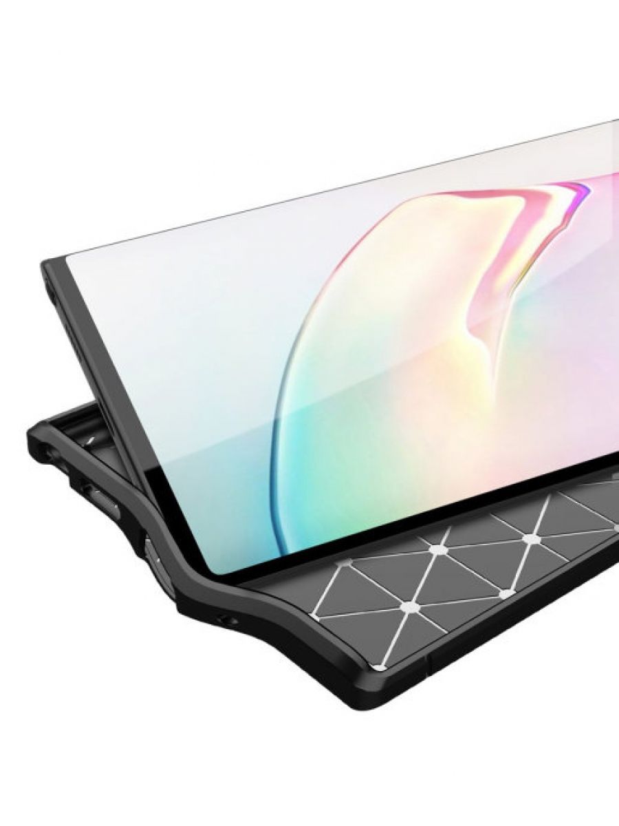 Brodef Fibre силиконовый чехол для Samsung Galaxy Note 20 Ultra черный