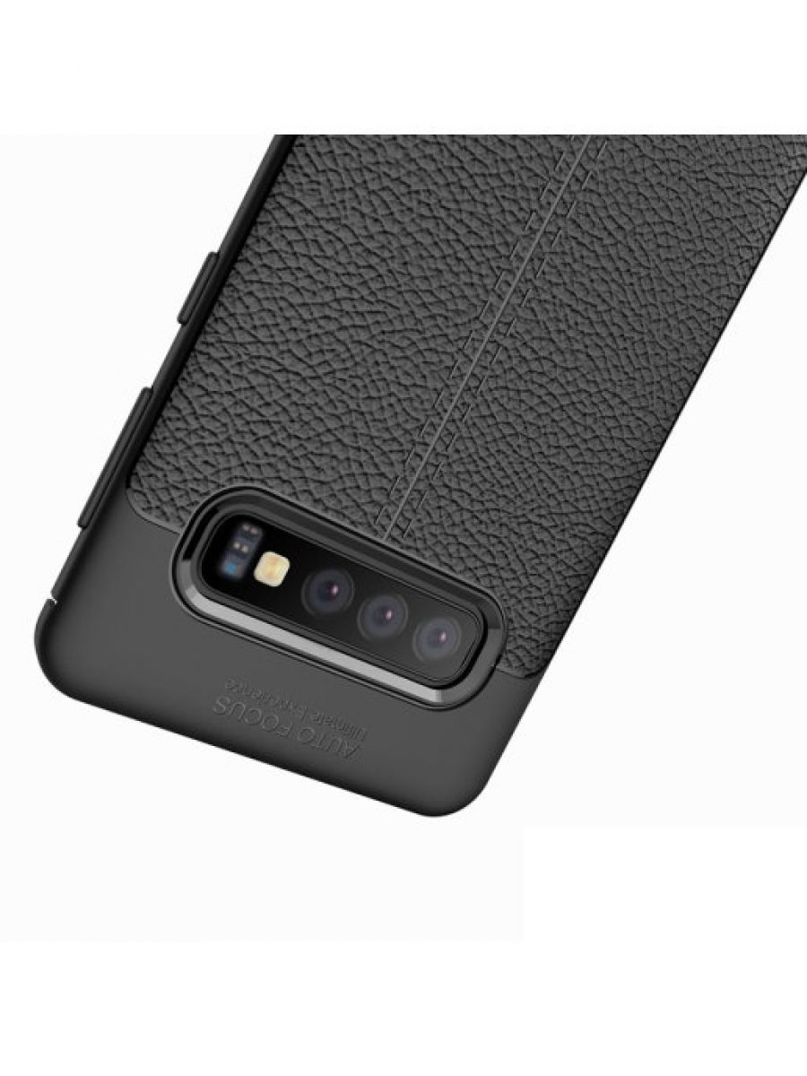 Brodef Fibre силиконовый чехол для Samsung Galaxy S10 черный