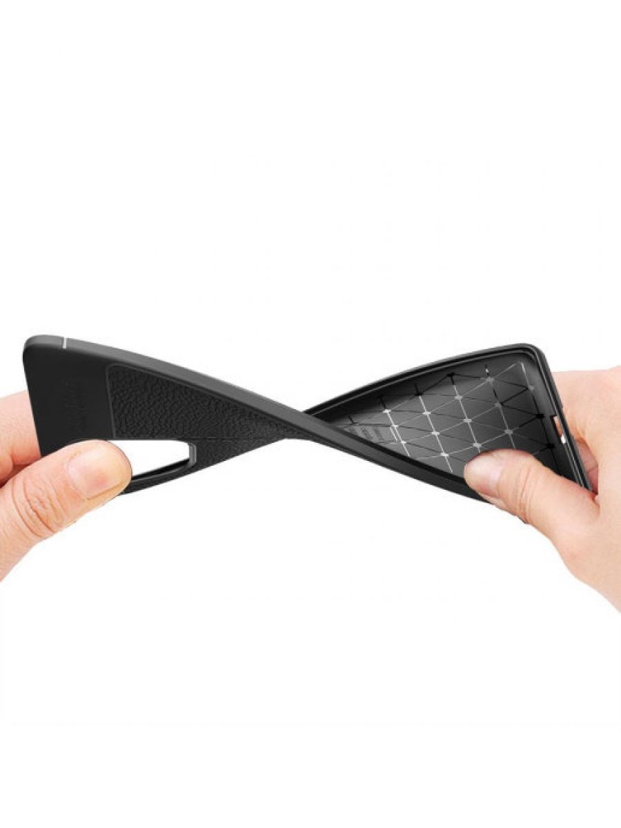 Brodef Fibre силиконовый чехол для Samsung Galaxy S10 Lite черный