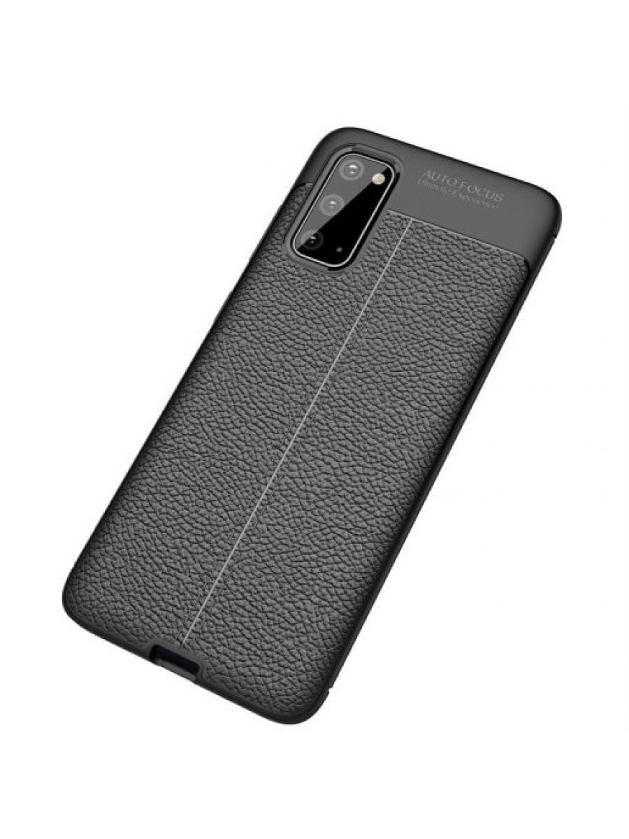 Brodef Fibre силиконовый чехол для Samsung Galaxy S20 черный