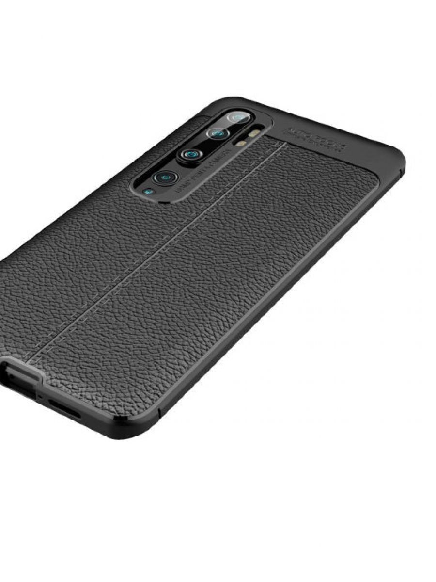 Brodef Fibre силиконовый чехол для Xiaomi Mi Note 10 черный