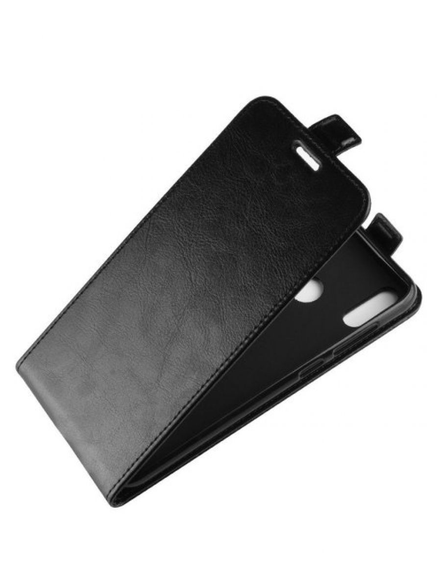Brodef Flip вертикальный эко кожаный чехол книжка Asus Zenfone Max Pro M2 ZB631KL Черный