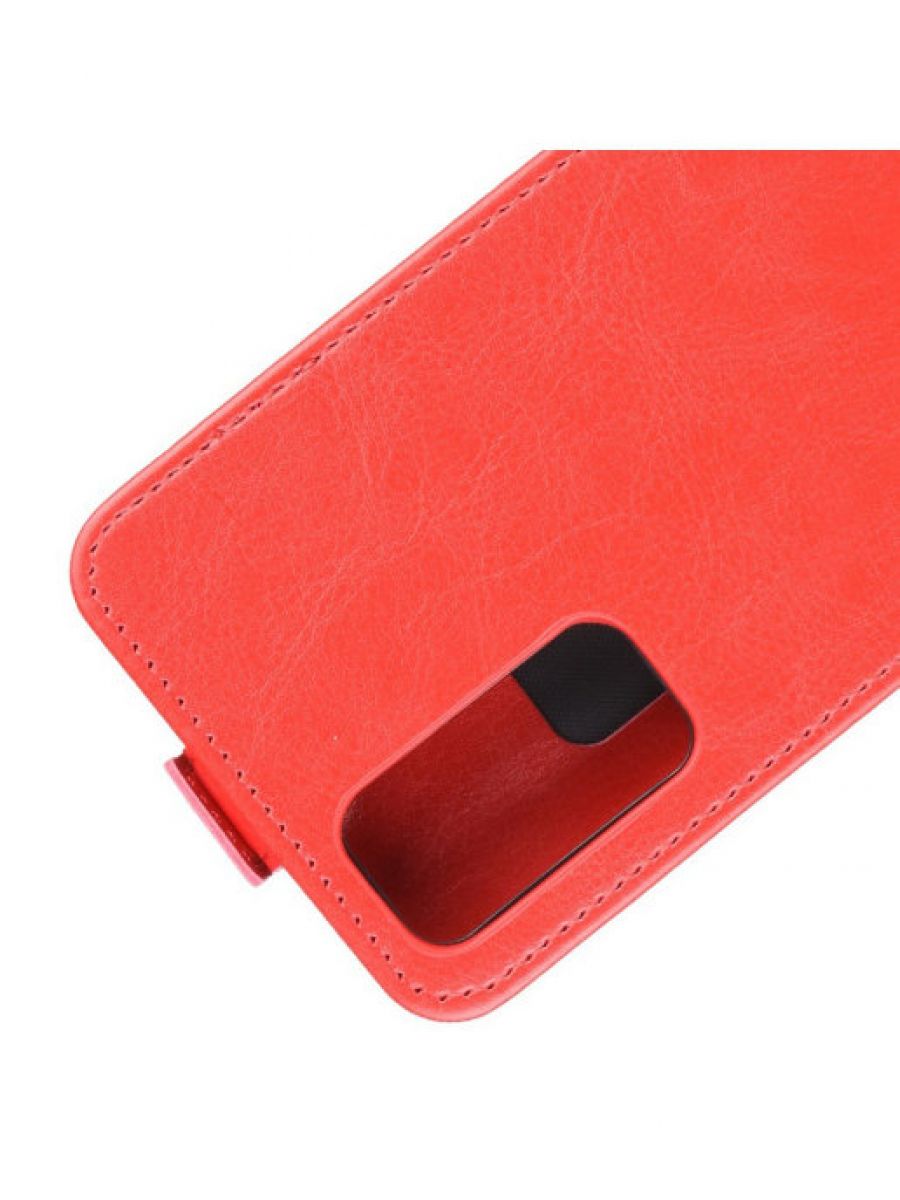 Brodef Flip вертикальный эко кожаный чехол книжка Huawei Honor 30 красный