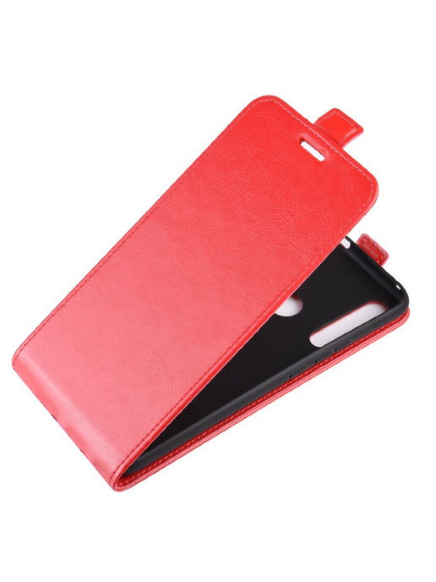 Brodef Flip вертикальный эко кожаный чехол книжка Huawei Honor 9X красный