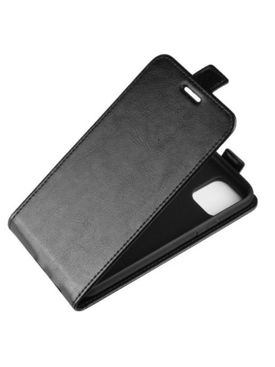 Brodef Flip вертикальный эко кожаный чехол книжка iPhone 11 Pro Черный