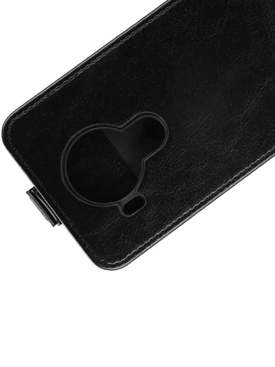Brodef Flip вертикальный эко кожаный чехол книжка Nokia 5.4 Черный