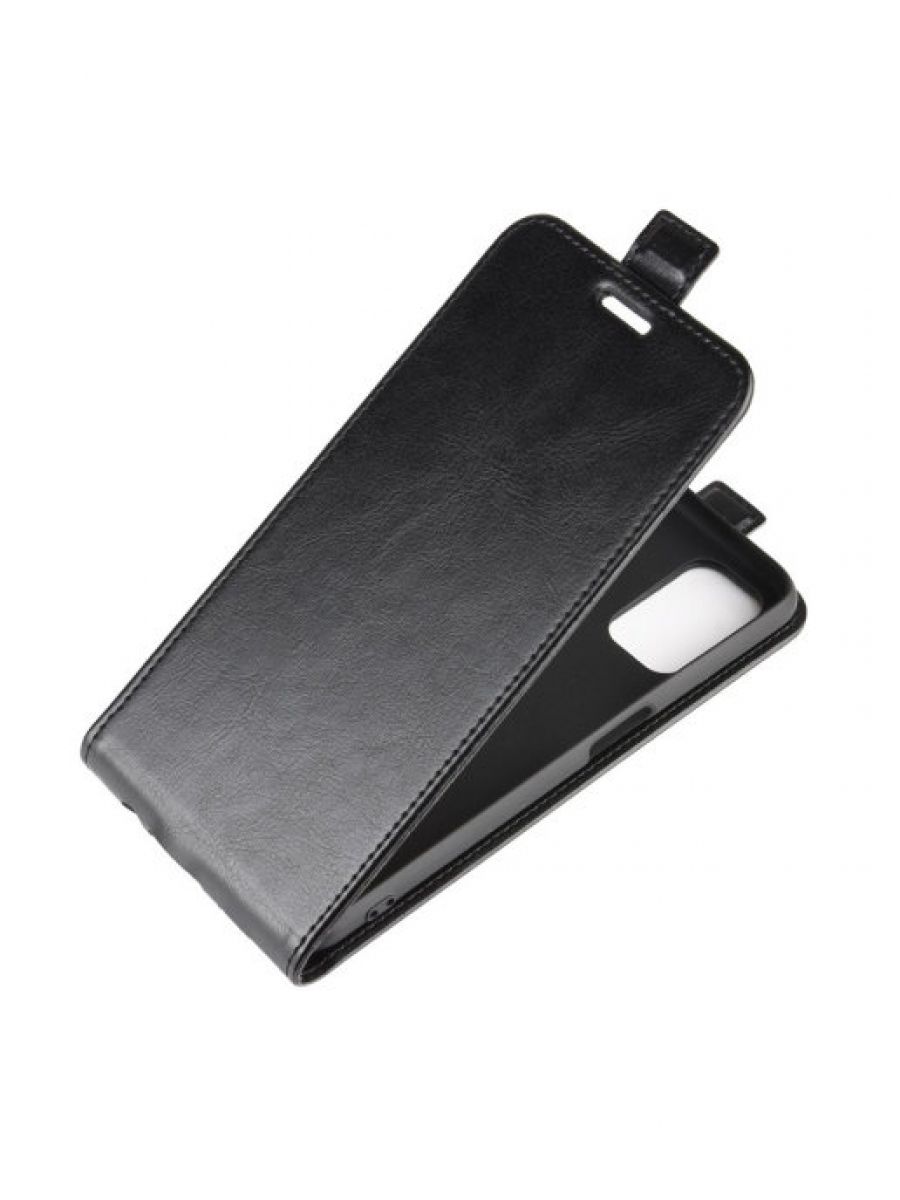 Brodef Flip вертикальный эко кожаный чехол книжка Oppo A52 / Oppo A92 / Oppo A72 черный