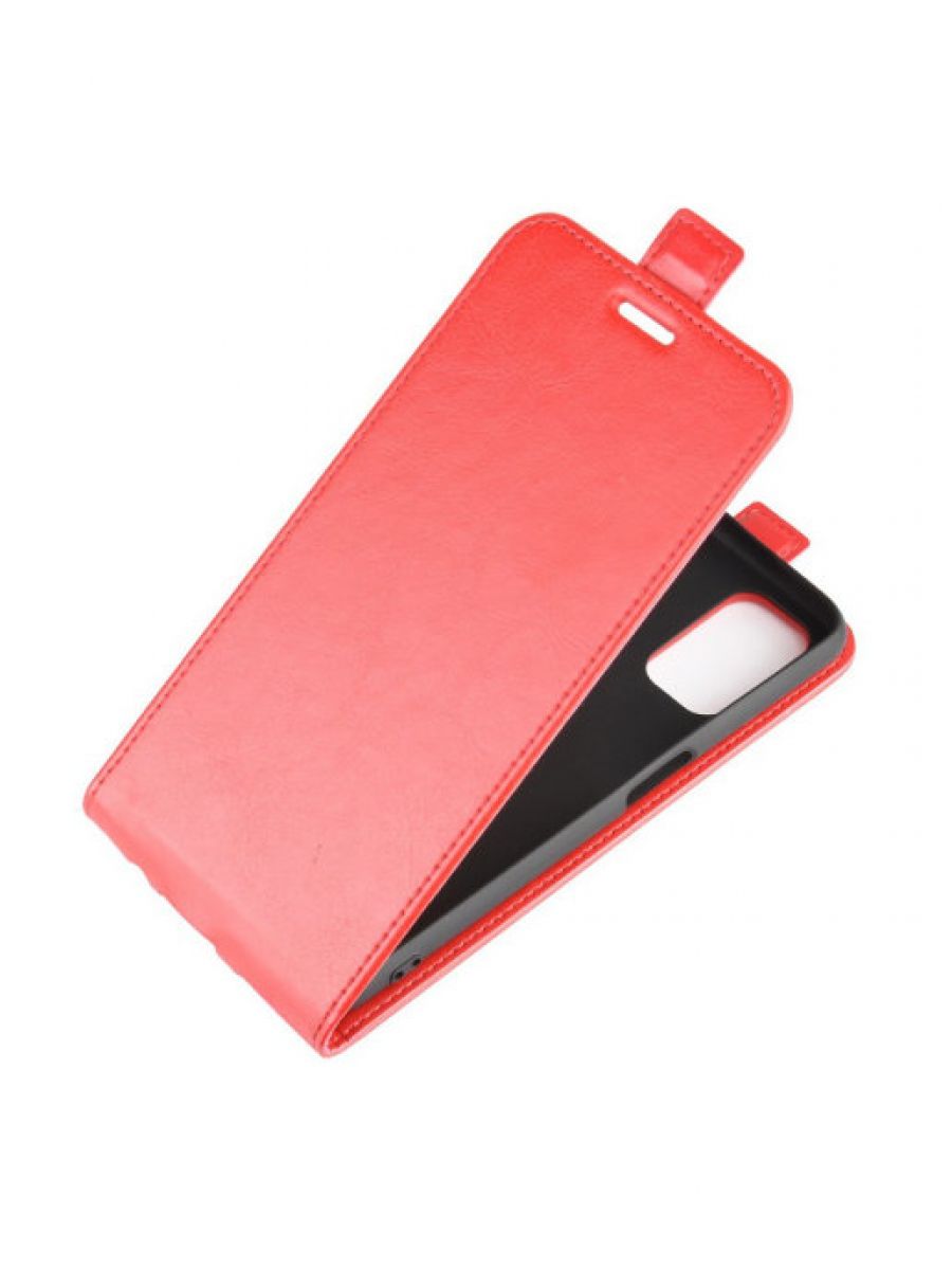 Brodef Flip вертикальный эко кожаный чехол книжка Oppo A52 / Oppo A92 / Oppo A72 красный