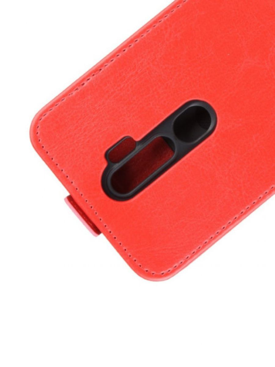 Brodef Flip вертикальный эко кожаный чехол книжка OPPO A9 (2020) / A5 (2020) красный