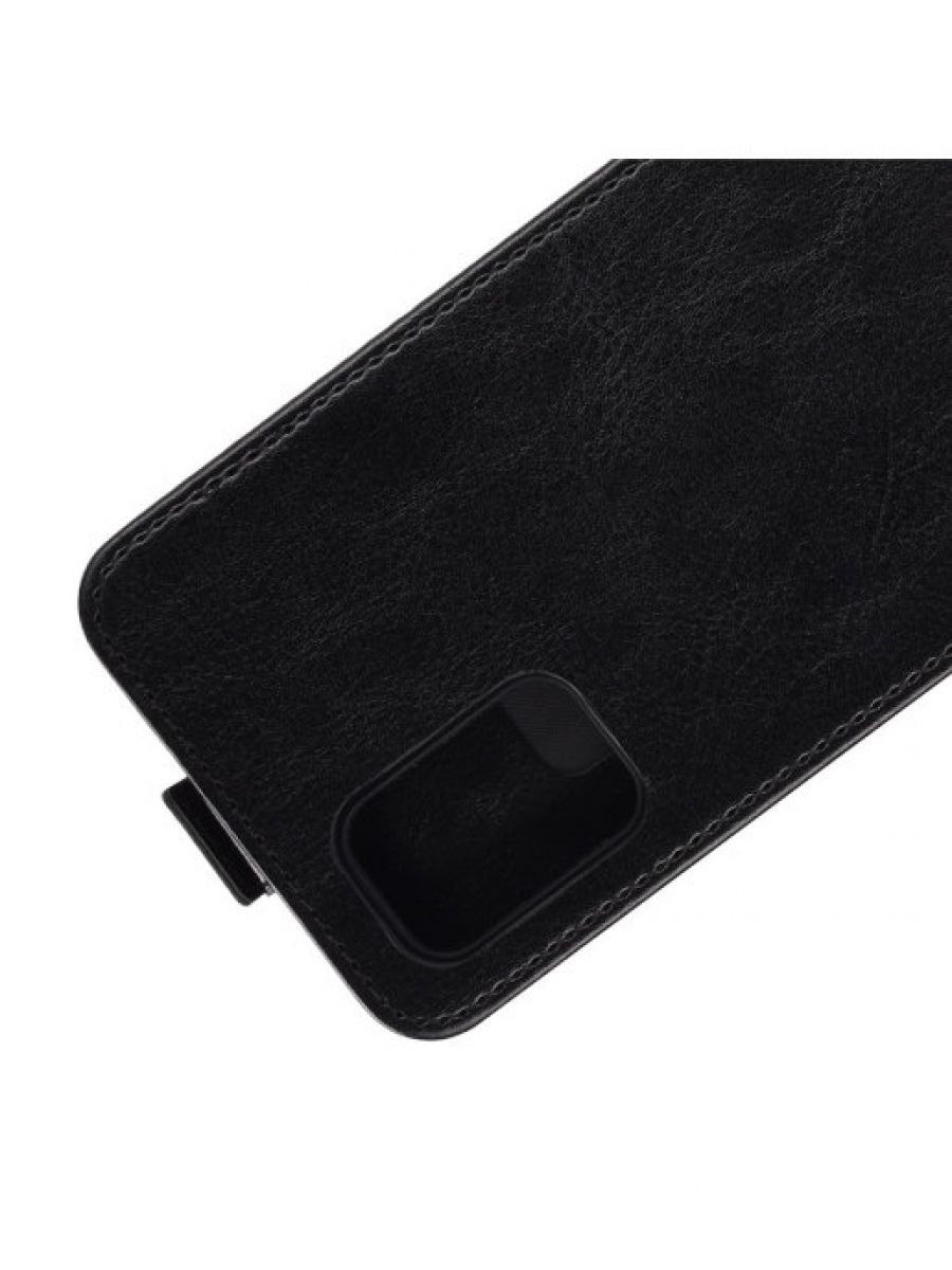 Brodef Flip вертикальный эко кожаный чехол книжка Samsung Galaxy A02s черный