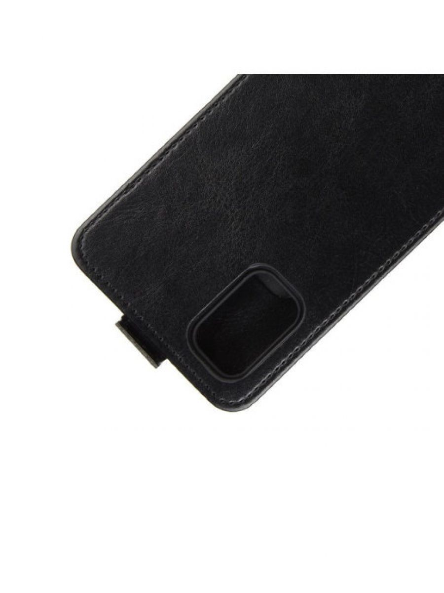 Brodef Flip вертикальный эко кожаный чехол книжка Samsung Galaxy A41 черный