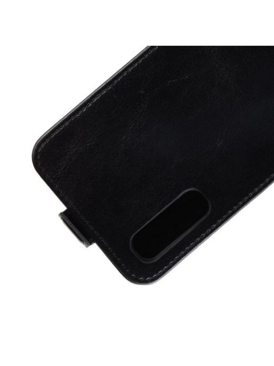 Brodef Flip вертикальный эко кожаный чехол книжка Samsung Galaxy A50 / A30s Черный