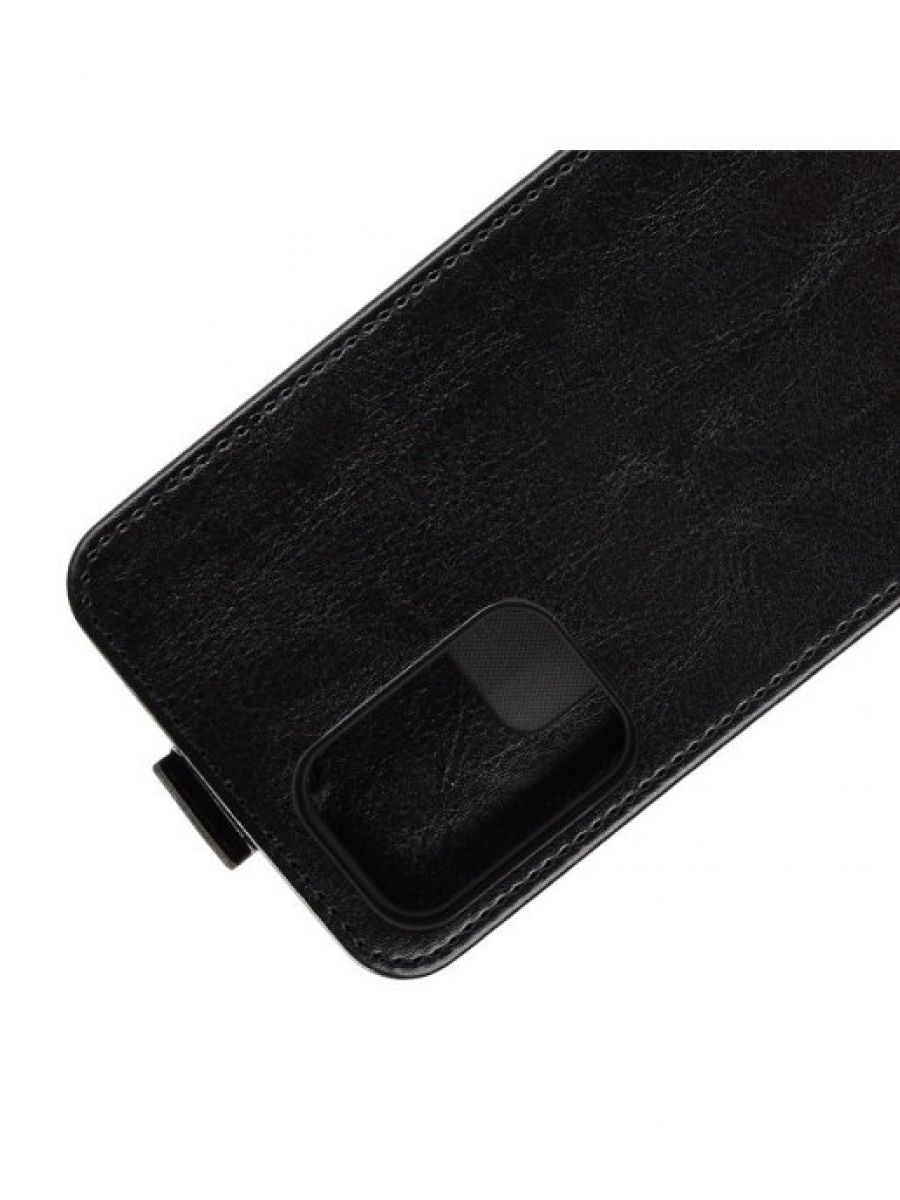 Brodef Flip вертикальный эко кожаный чехол книжка Samsung Galaxy A52 5G черный