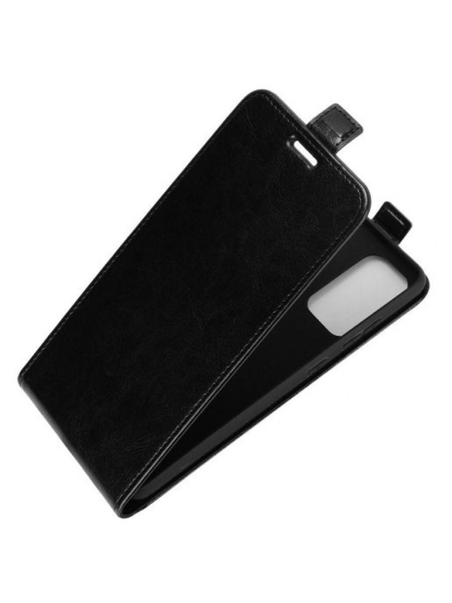 Brodef Flip вертикальный эко кожаный чехол книжка Samsung Galaxy A52 5G черный