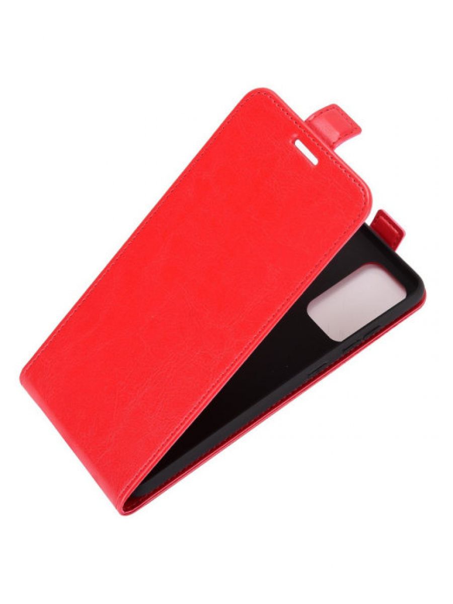 Brodef Flip вертикальный эко кожаный чехол книжка Samsung Galaxy A52 5G красный