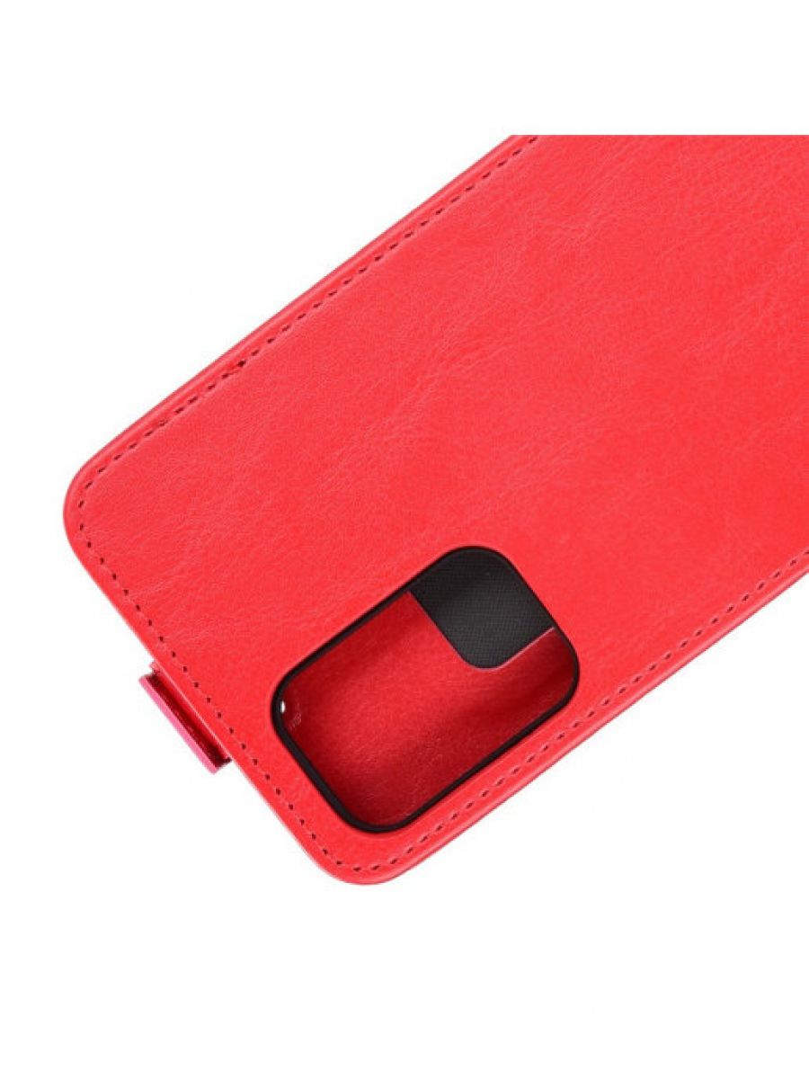 Brodef Flip вертикальный эко кожаный чехол книжка Samsung Galaxy A72 5G красный