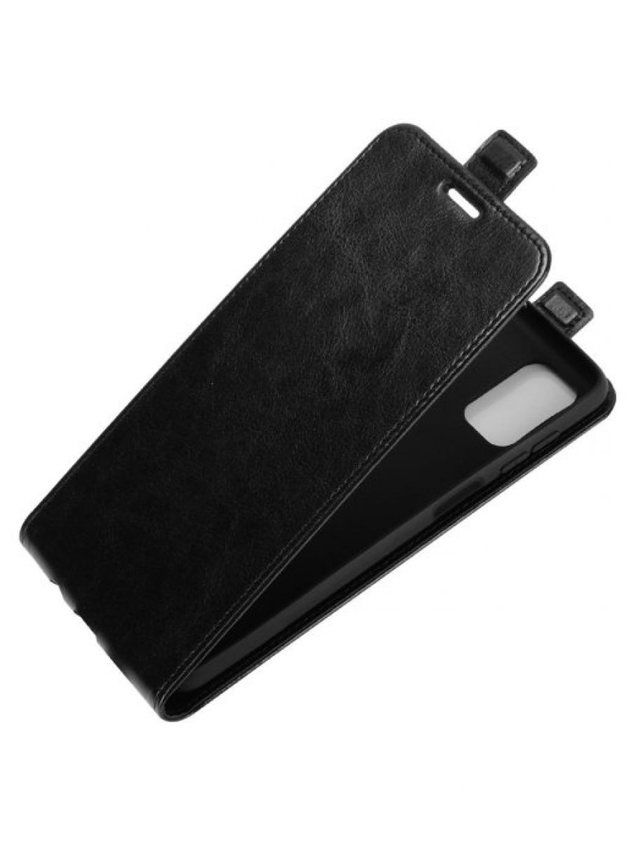 Brodef Flip вертикальный эко кожаный чехол книжка Samsung Galaxy M51 черный