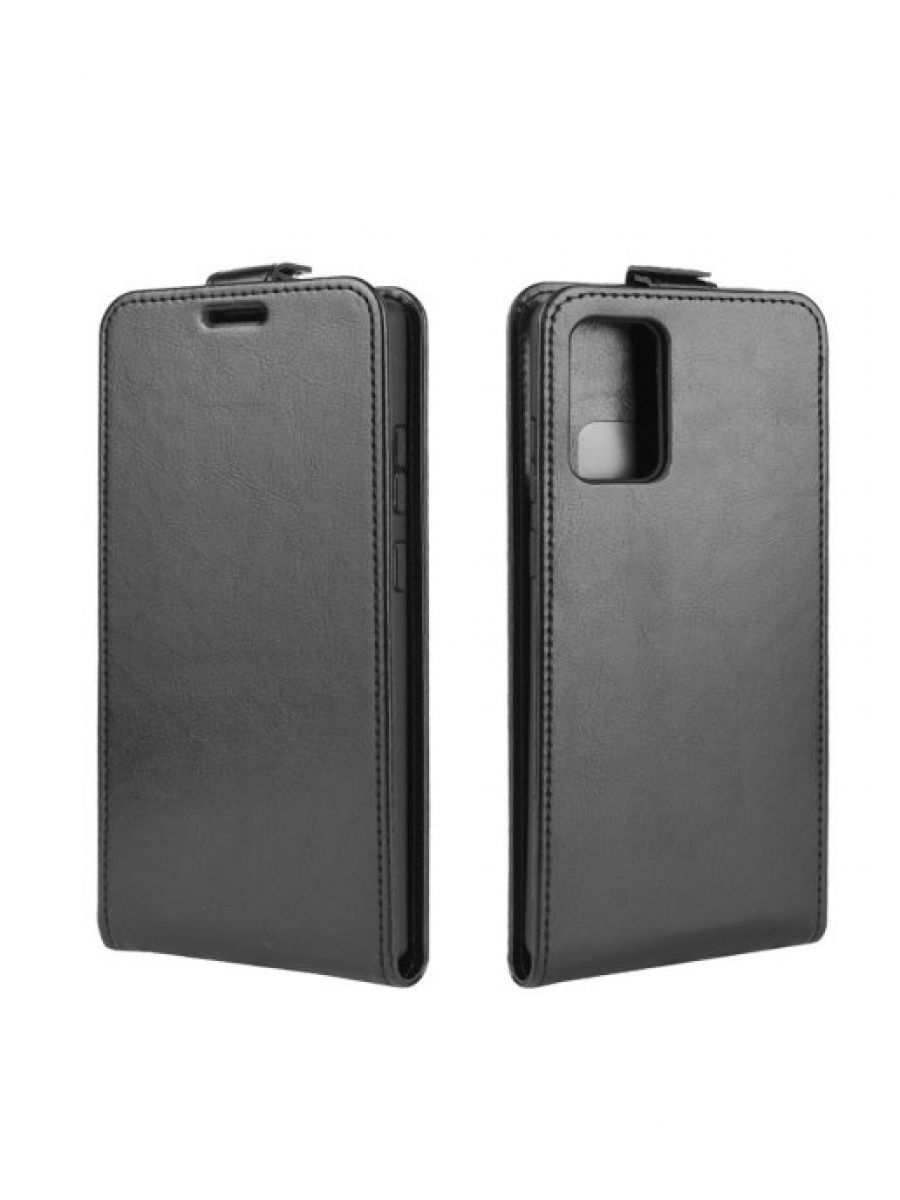 Brodef Flip вертикальный эко кожаный чехол книжка Samsung Galaxy Note 20 черный