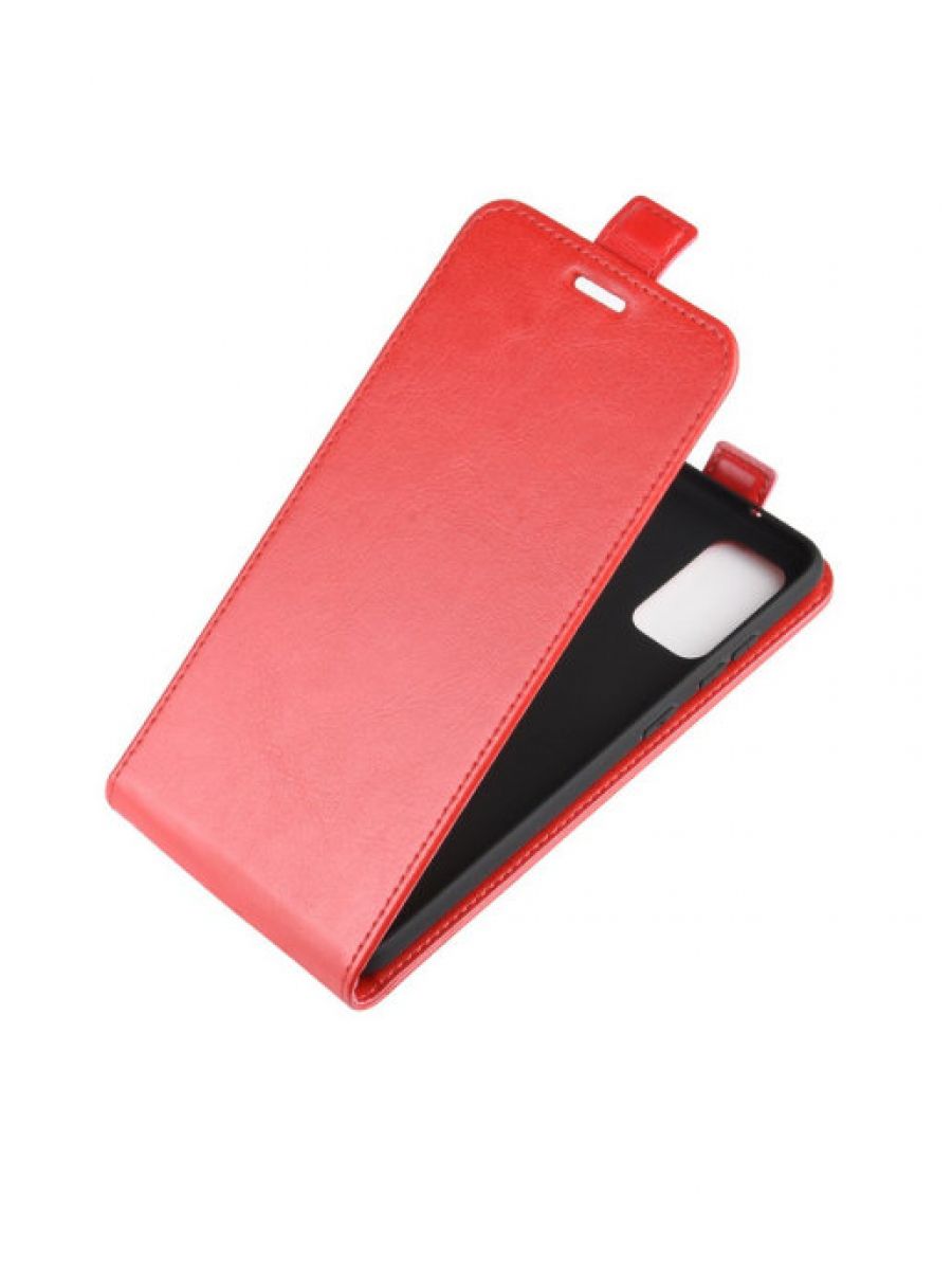 Brodef Flip вертикальный эко кожаный чехол книжка Samsung Galaxy S20 FE красный