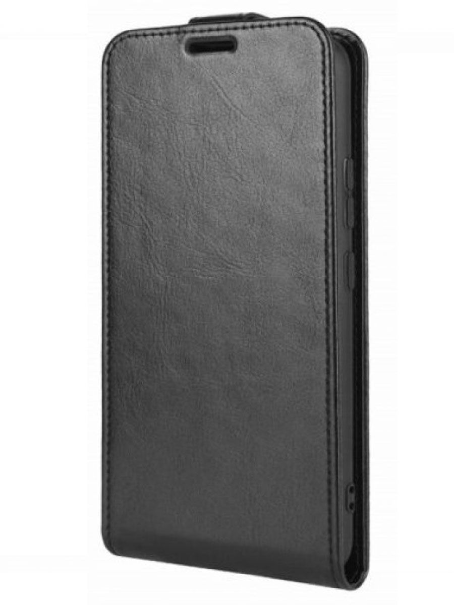 Brodef Flip вертикальный эко кожаный чехол книжка Vivo Y91i / Y91c черный