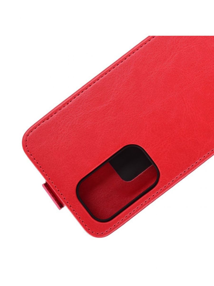 Brodef Flip вертикальный эко кожаный чехол книжка Xiaomi Mi 10T Pro красный