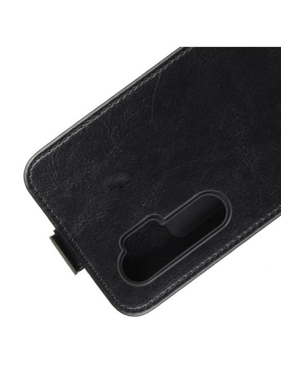 Brodef Flip вертикальный эко кожаный чехол книжка Xiaomi Mi Note 10 Lite черный