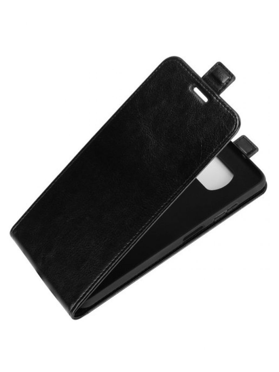 Brodef Flip вертикальный эко кожаный чехол книжка Xiaomi Poco X3 NFC черный