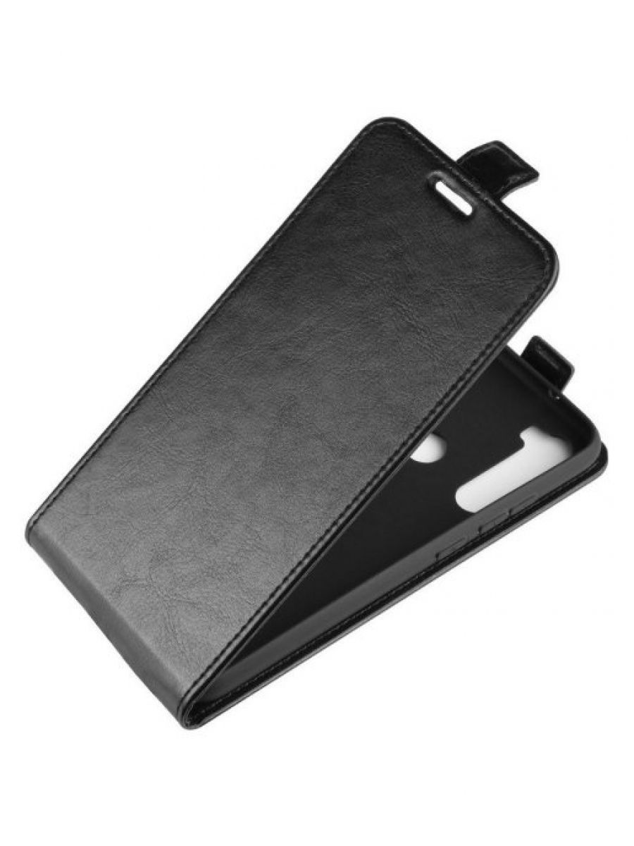 Brodef Flip вертикальный эко кожаный чехол книжка Xiaomi Redmi Note 8T Черный