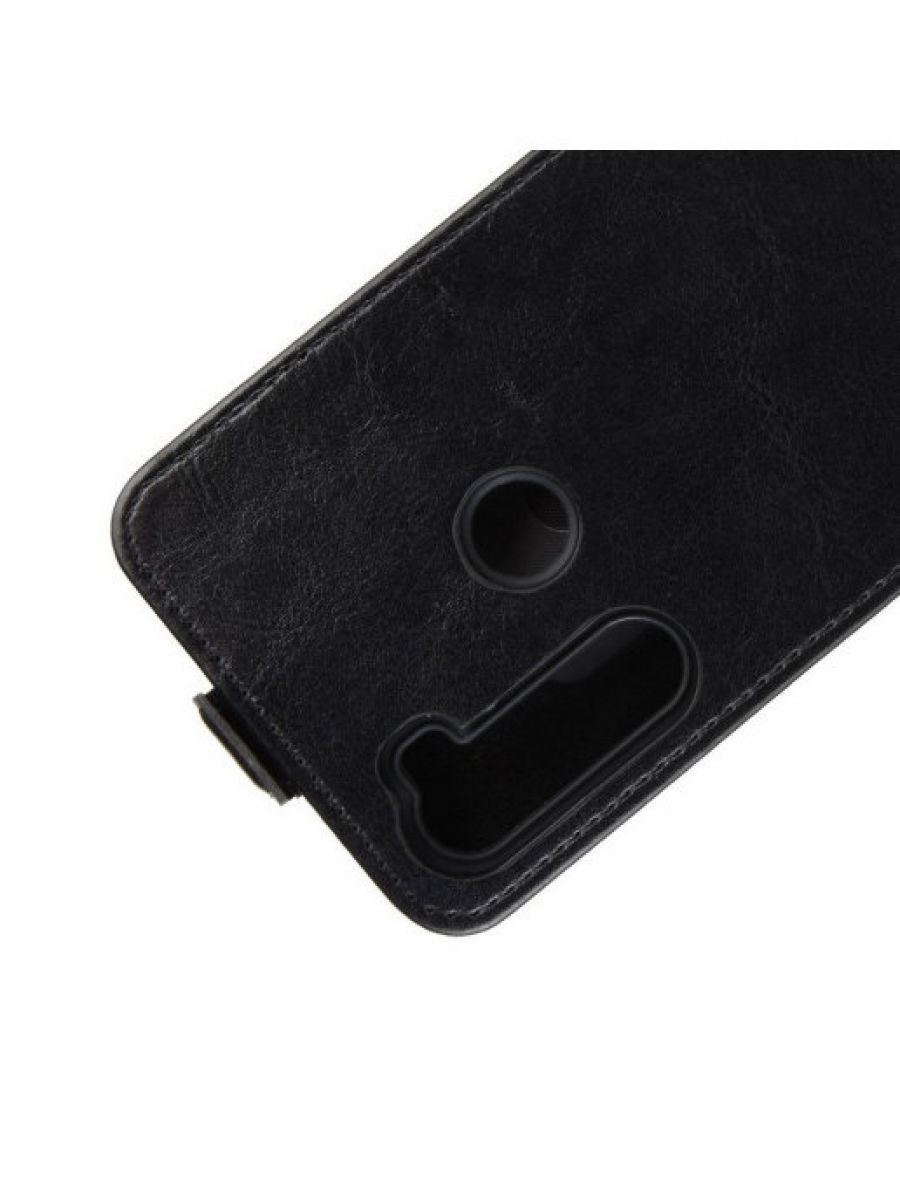 Brodef Flip вертикальный эко кожаный чехол книжка Xiaomi Redmi Note 8T Черный