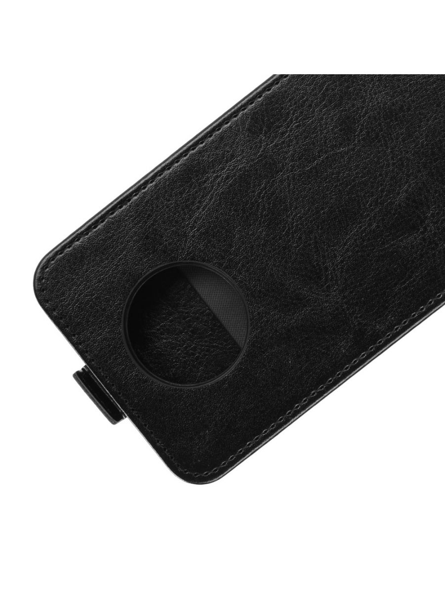 Brodef Flip вертикальный эко кожаный чехол книжка Xiaomi Redmi Note 9T Черный