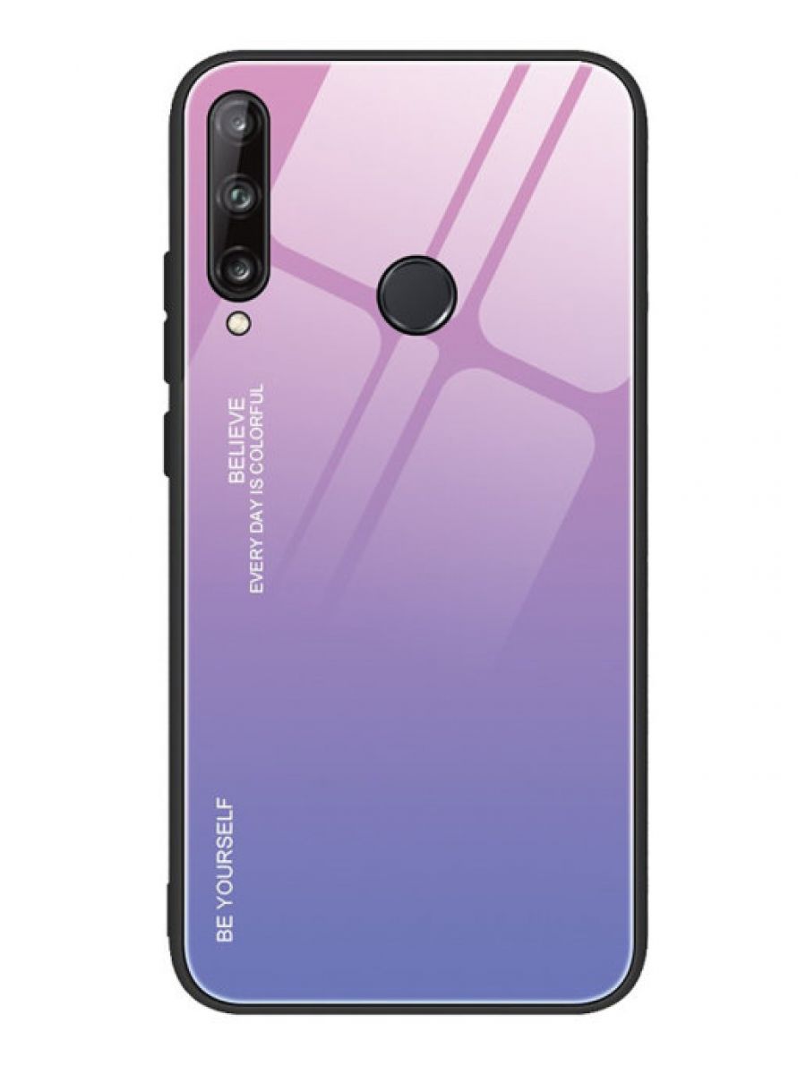 Brodef Gradation стеклянный чехол для Huawei P40 lite E / Honor 9C розовый