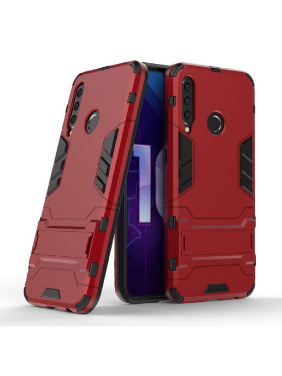 Brodef IRON Противоударный с подставкой чехол для Huawei Honor 20 Lite 2019/Honor 10i/Honor 20e красный