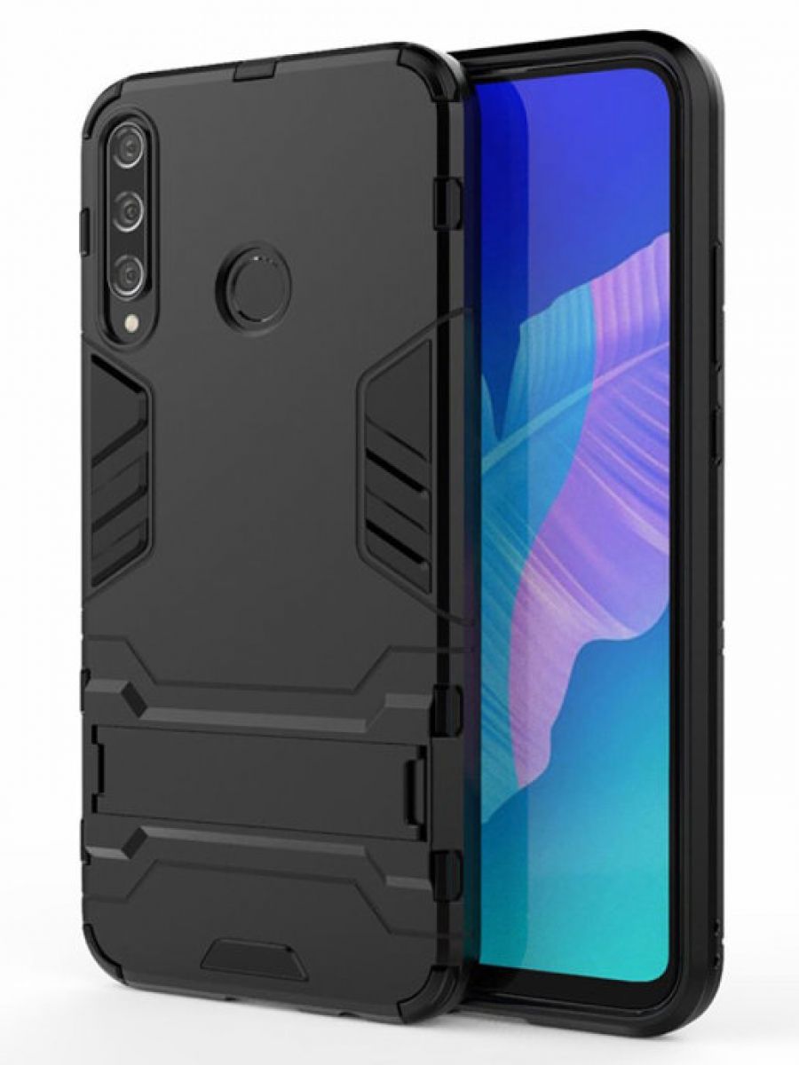 Brodef IRON Противоударный с подставкой чехол для Huawei P40 lite E / Honor 9C черный
