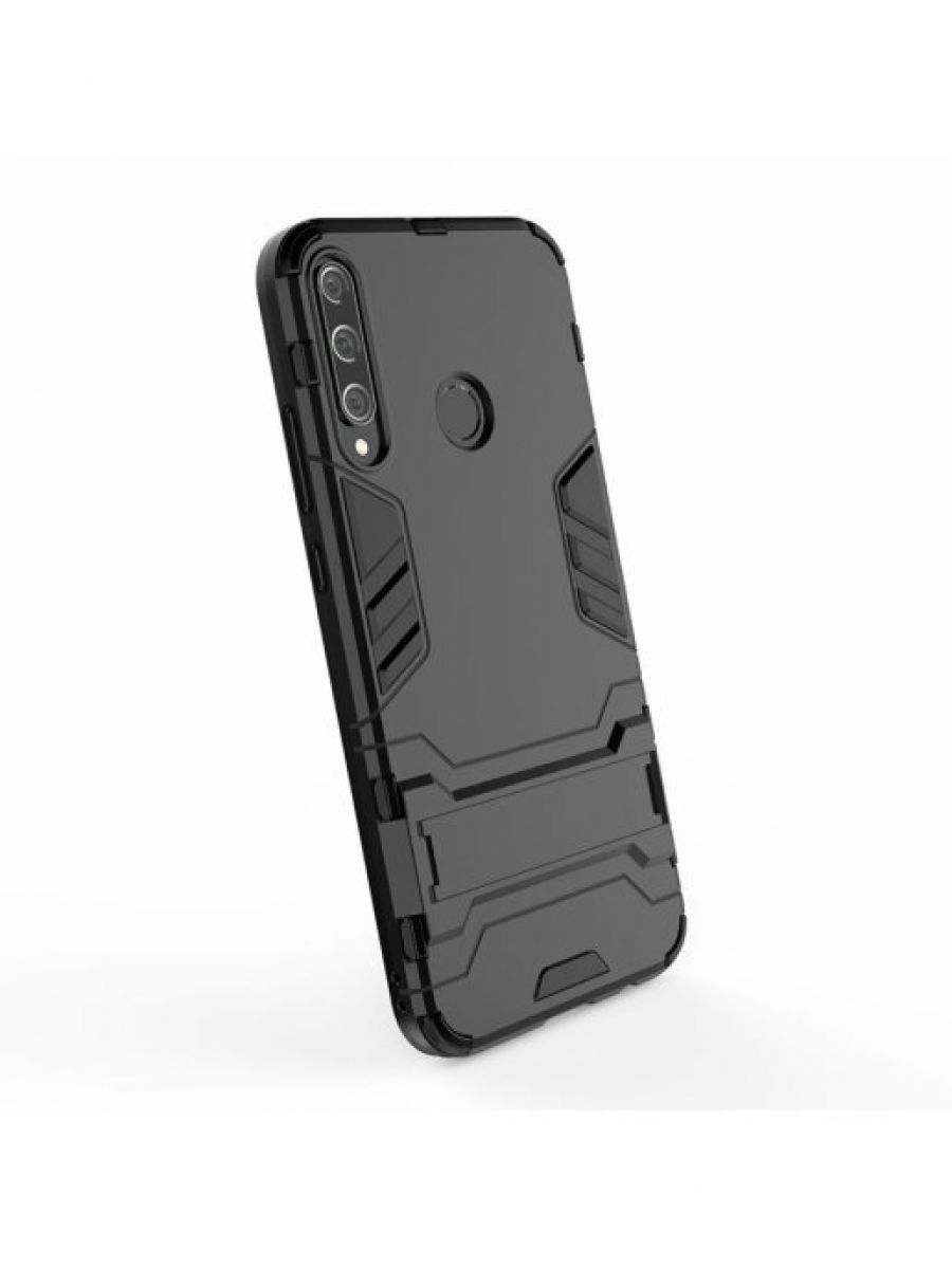 Brodef IRON Противоударный с подставкой чехол для Huawei P40 lite E / Honor 9C черный