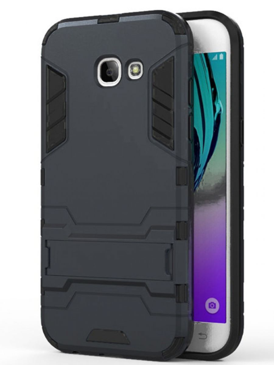 Brodef IRON Противоударный с подставкой чехол для Samsung Galaxy A5 2017 черный