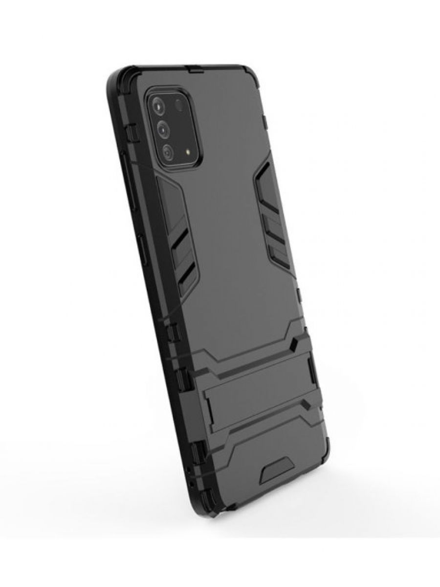 Brodef IRON Противоударный с подставкой чехол для Samsung Galaxy Note 10 lite Черный