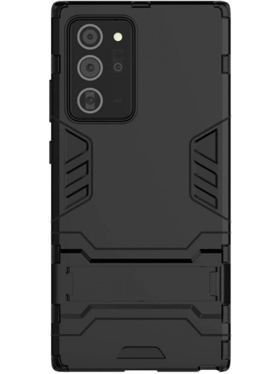 Brodef IRON Противоударный с подставкой чехол для Samsung Galaxy Note 20 Ultra черный