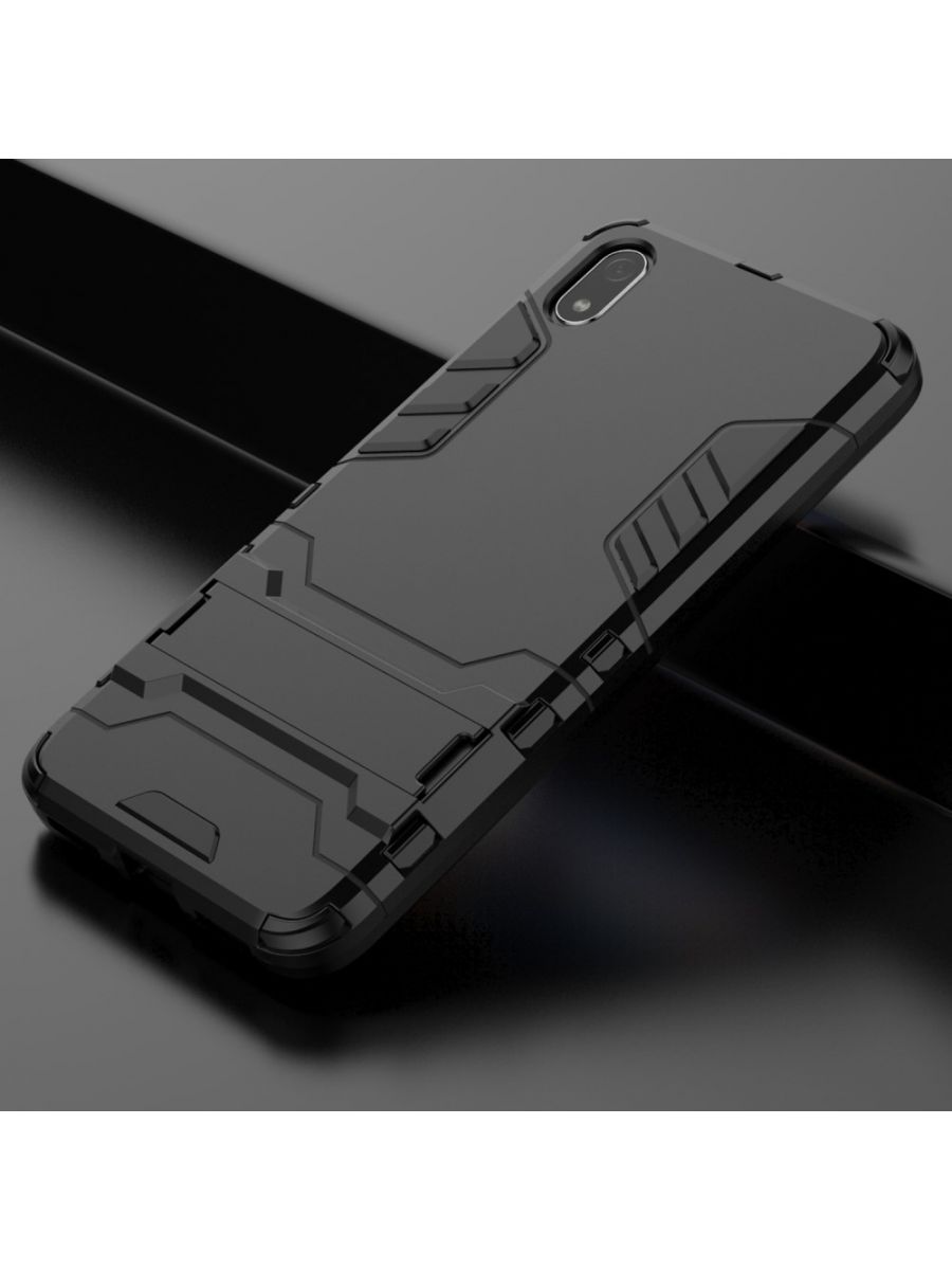 Brodef IRON Противоударный с подставкой чехол для Xiaomi Redmi 7A Черный