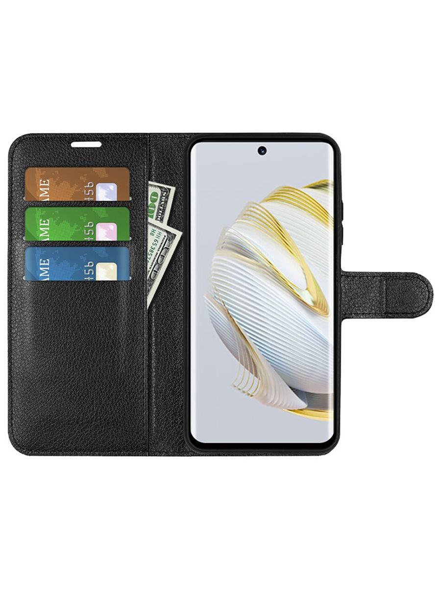 Wallet Чехол книжка с магнитом эко кожаный с карманом для карты на Huawei  nova 10 Pro