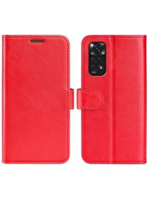 Retro Чехол книжка для Xiaomi Redmi Note 11 / 11S Красный