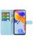 Brodef Wallet Чехол книжка кошелек для Xiaomi Redmi Note 11 Pro голубой