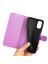 Brodef Wallet Чехол книжка кошелек для Moto G22 фиолетовый